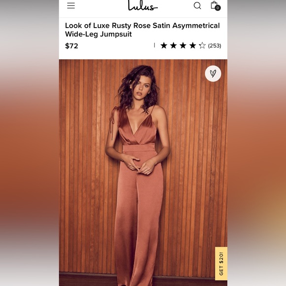 Lulus Pants - Asymmetrical Wide Leg Jumpsuit